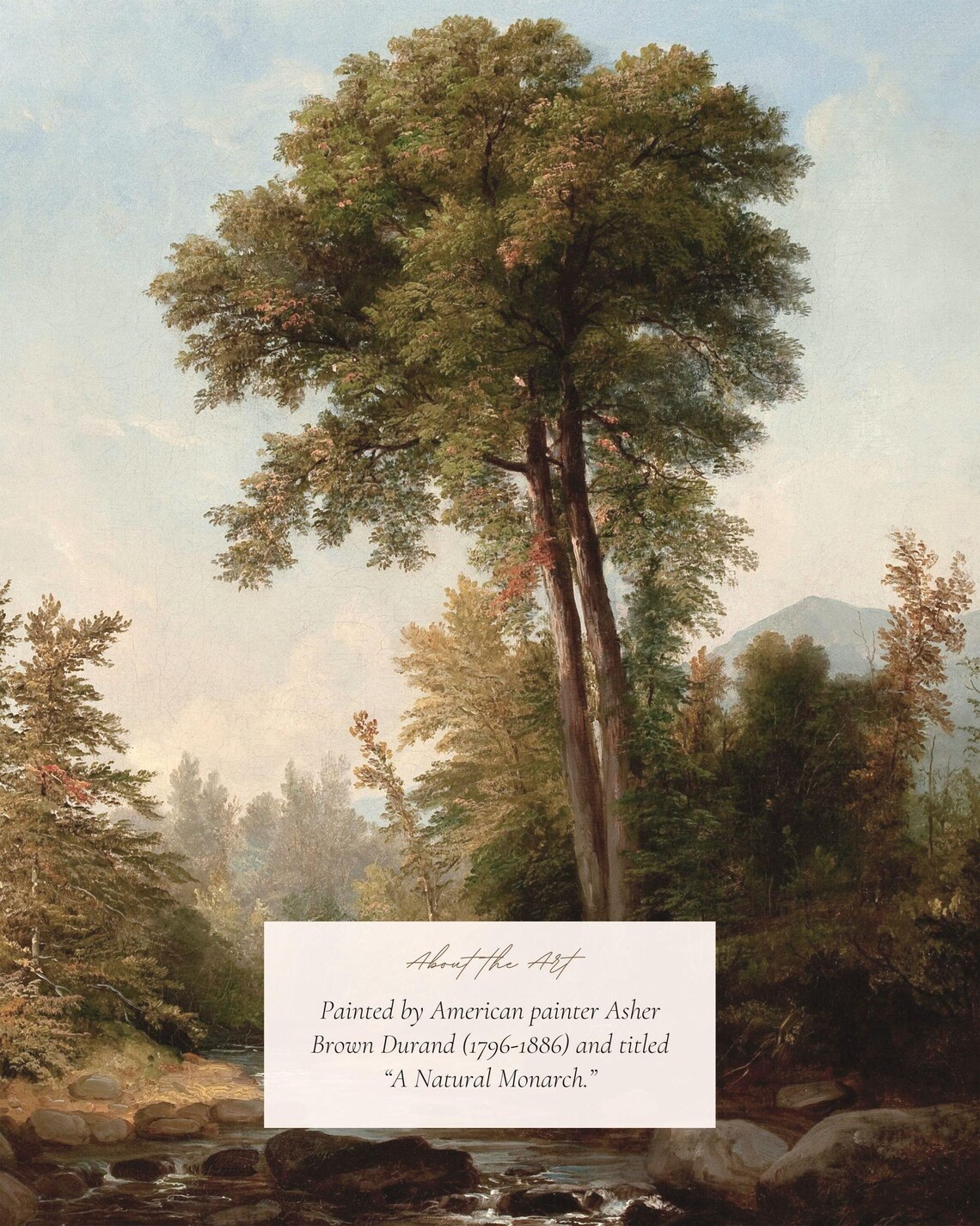 Hudson River School Antique Landscape Art Print - Image 2