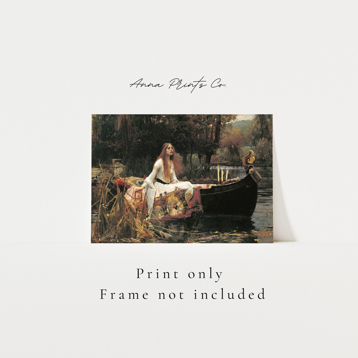 The Lady Of Shalott, Pre-Raphaelite Art Print - Image 3