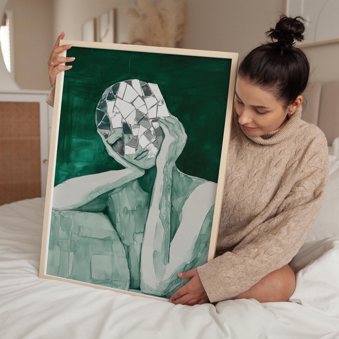Abstract Figure Art Print, Minimalist Modern Decor - Image 4