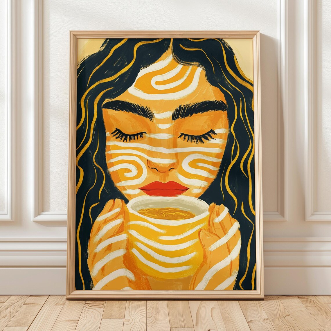 Coffee Lover Wall Art, Boho Minimalist Poster