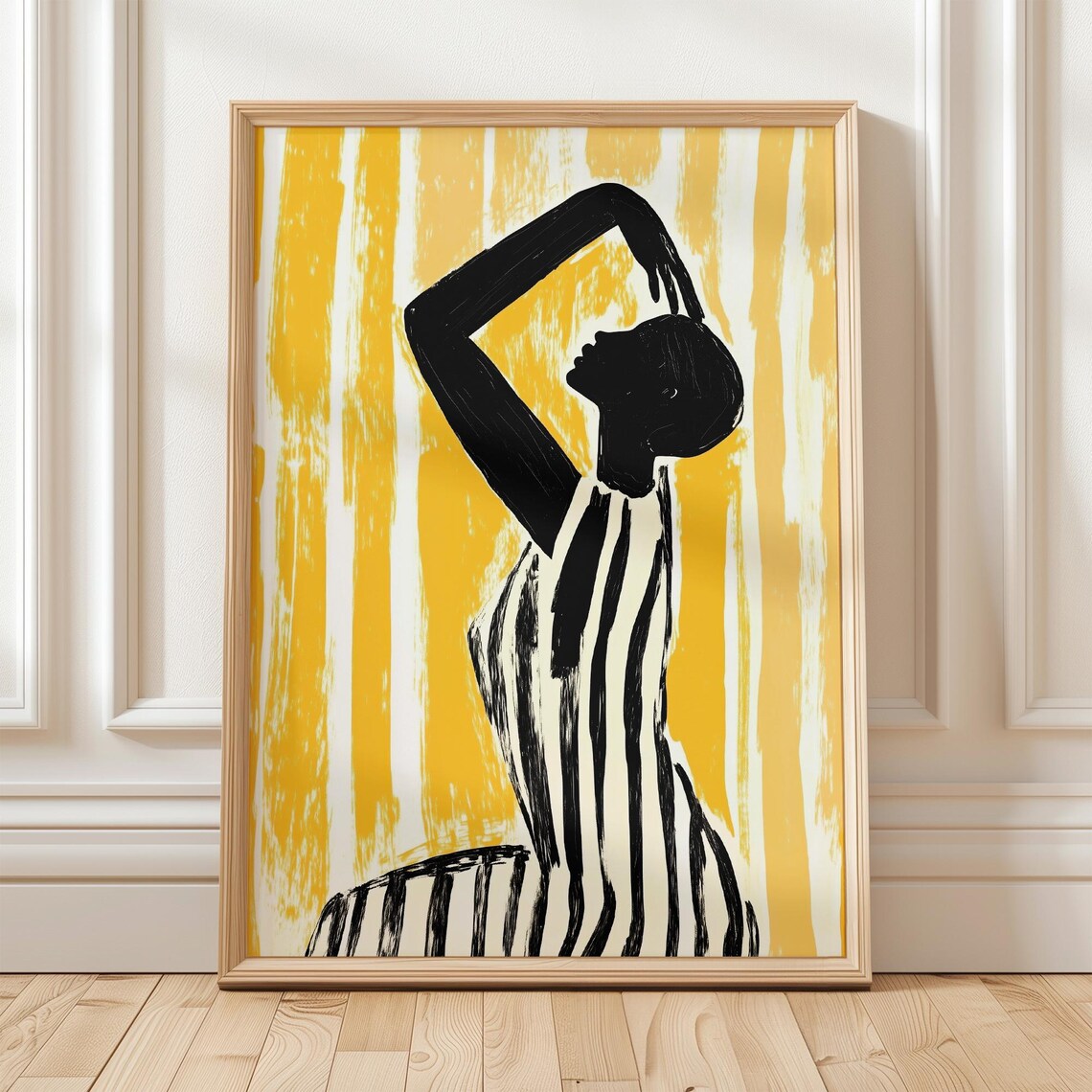 Figurative Silhouette, Abstract Woman Art Print