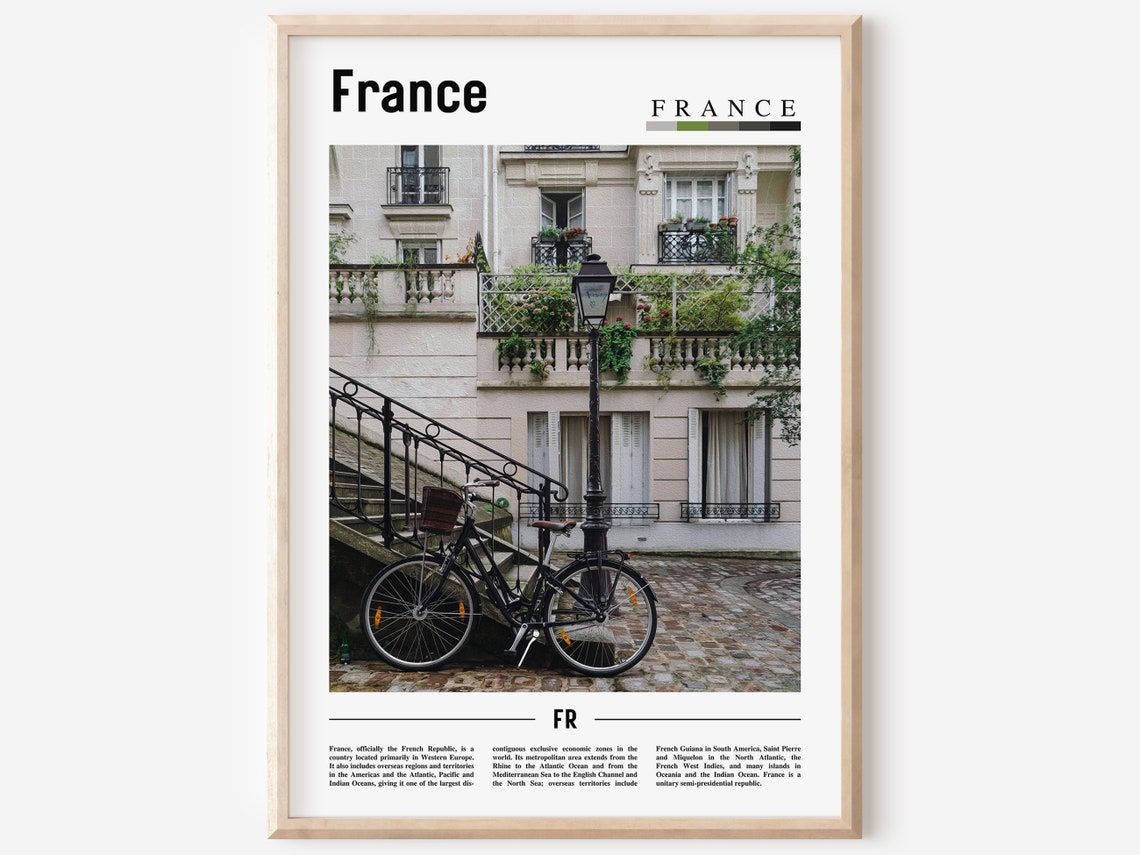 France Poster France Print France Wall Art France Photo France Poster France Print France Wall Art Minimal Travel Poster