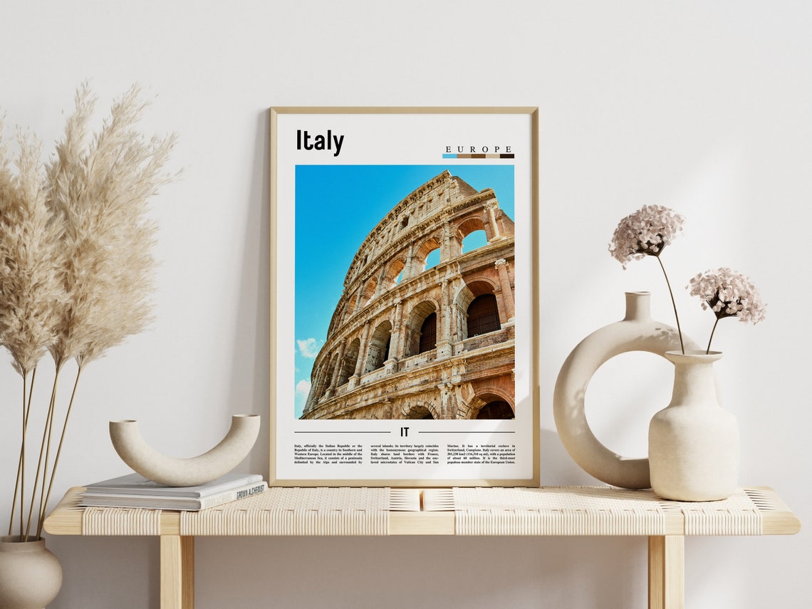 Italy Rome Colosseum Ancient Stone Amphitheater Landmark Poster - Image 3