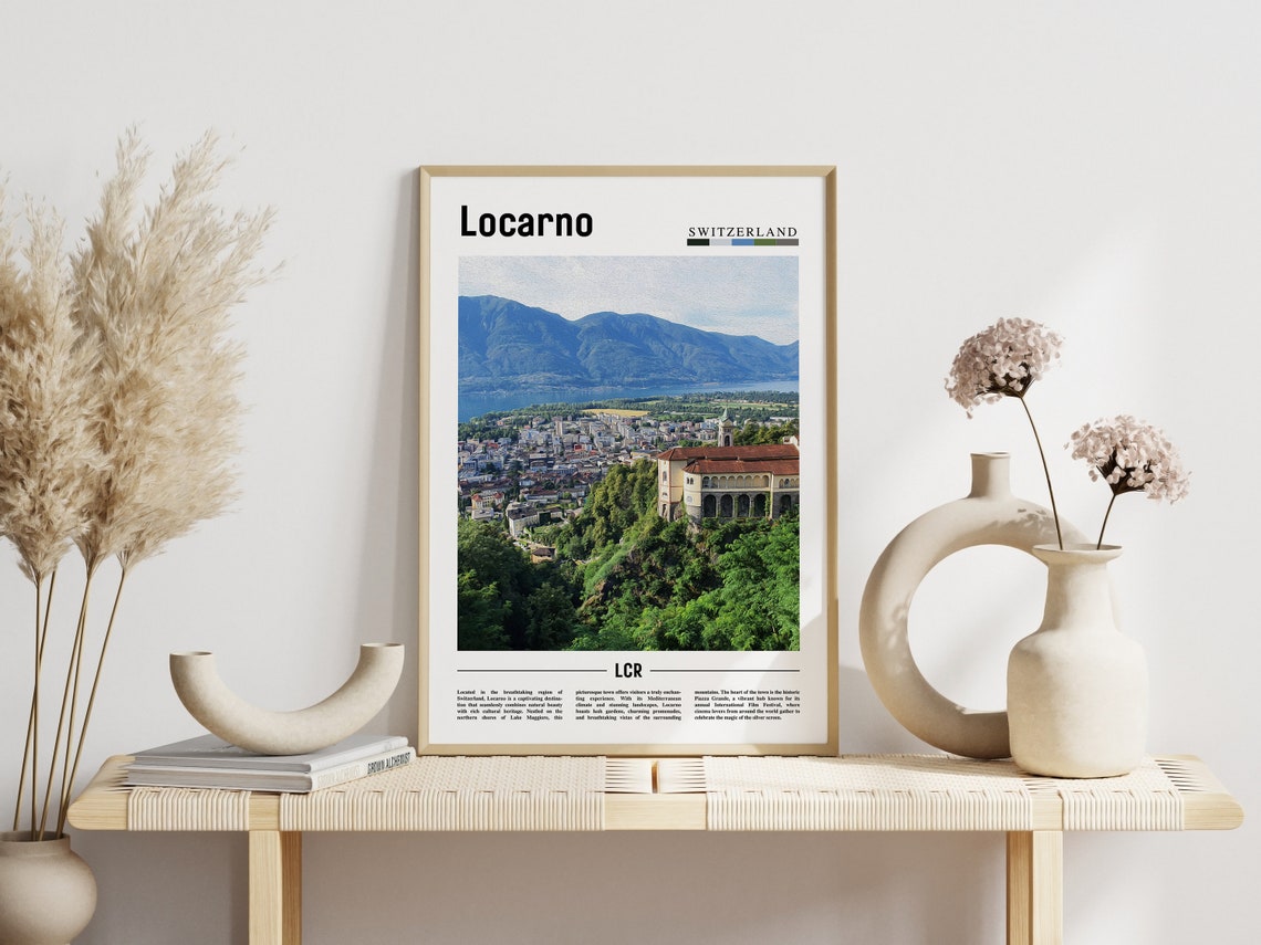Locarno Poster Locarno Print Locarno Wall Art Europe Photo Europe Poster Europe Print Travel Poster - Image 3