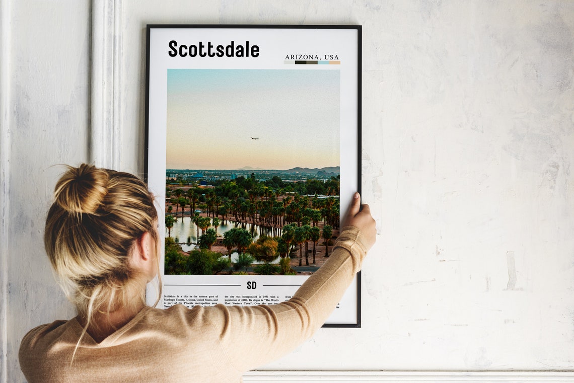 Scottsdale Poster Scottsdale Print Scottsdale Wall Art United States Photo United States Poster United States Print Travel Poster - Image 2