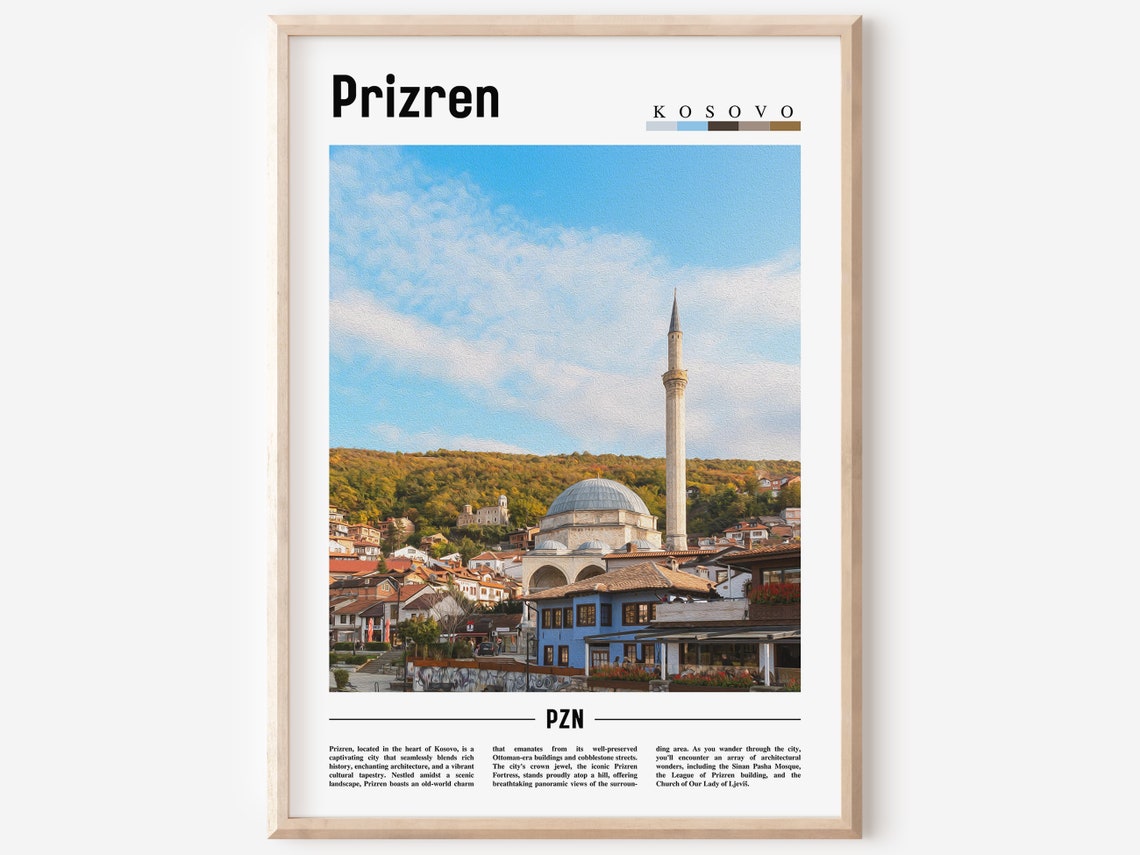 Prizren Poster Prizren Print Prizren Wall Art Europe Photo Europe Poster Europe Print Travel Poster