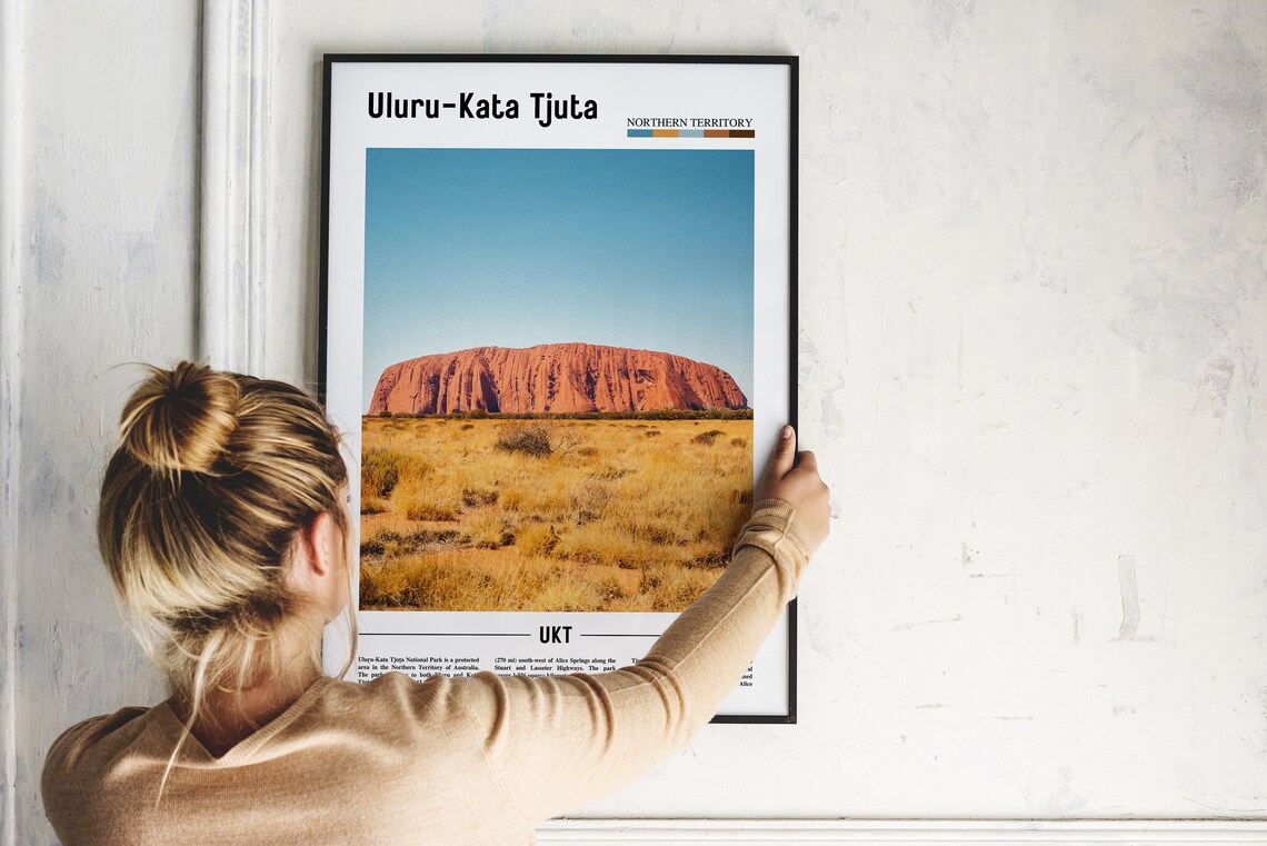 Uluru Kata Tjuta Northern Territory Red Outback Desert Poster - Image 2