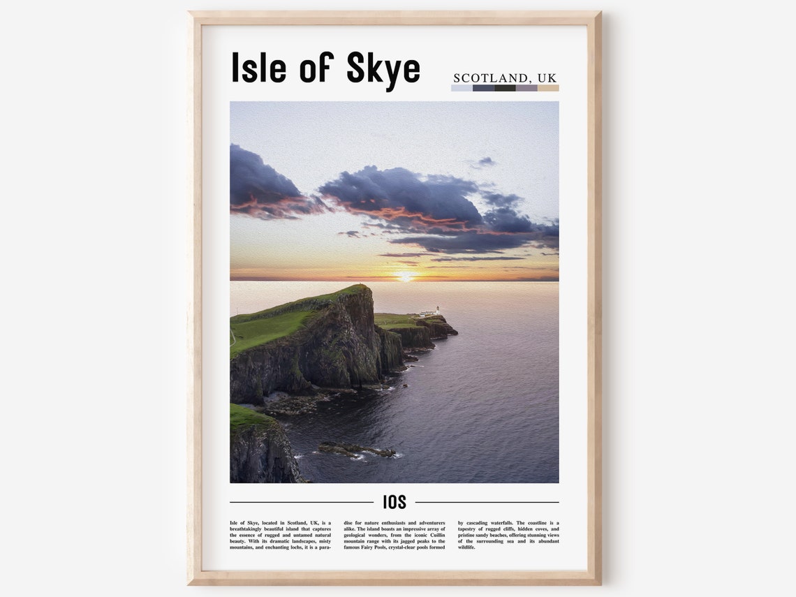 Isle Of Skye Poster Isle Of Skye Print Isle Of Skye Wall Art Europe Photo Europe Poster Europe Print Travel Poster