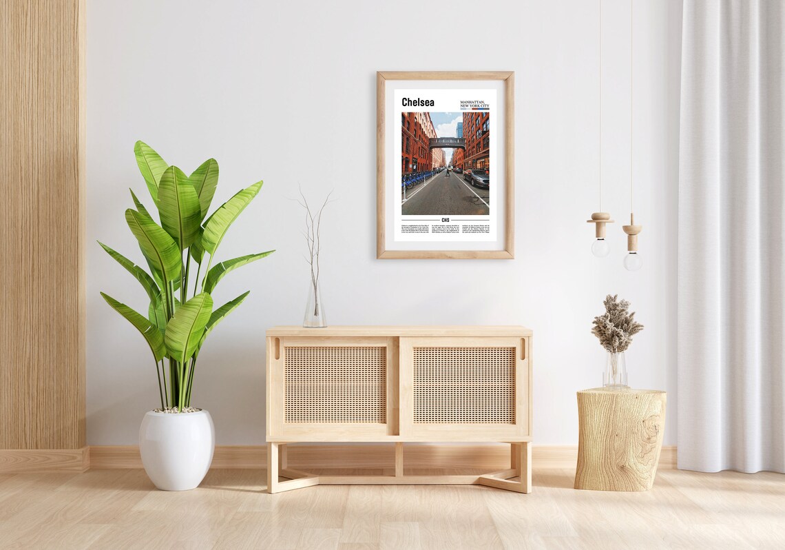 Chelsea Manhattan Skybridge Street Scene Urban Travel Poster - Image 3