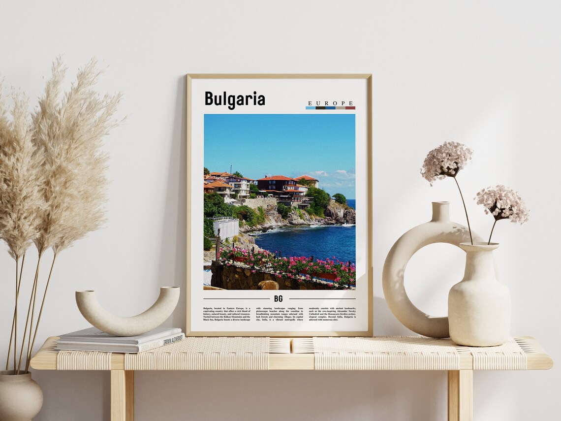Bulgaria Poster Bulgaria Print Bulgaria Wall Art Europe Photo Europe Poster Europe Print Travel Poster - Image 3