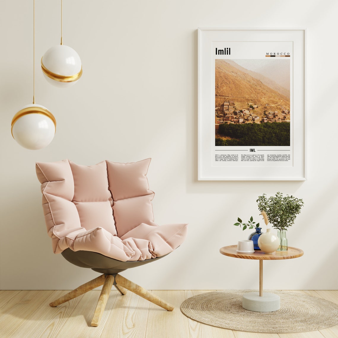 Imlil Morocco Atlas Mountains Berber Village Hillside Poster - Image 3