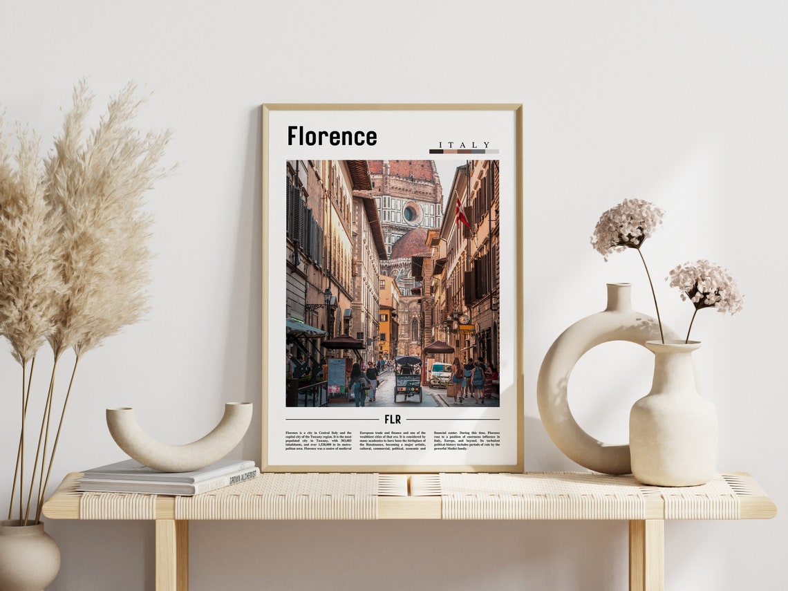 Florence Poster Florence Print Florence Wall Art Italy Photo Italy Poster Italy Print Italy Wall Art Minimal Travel Poster - Image 3