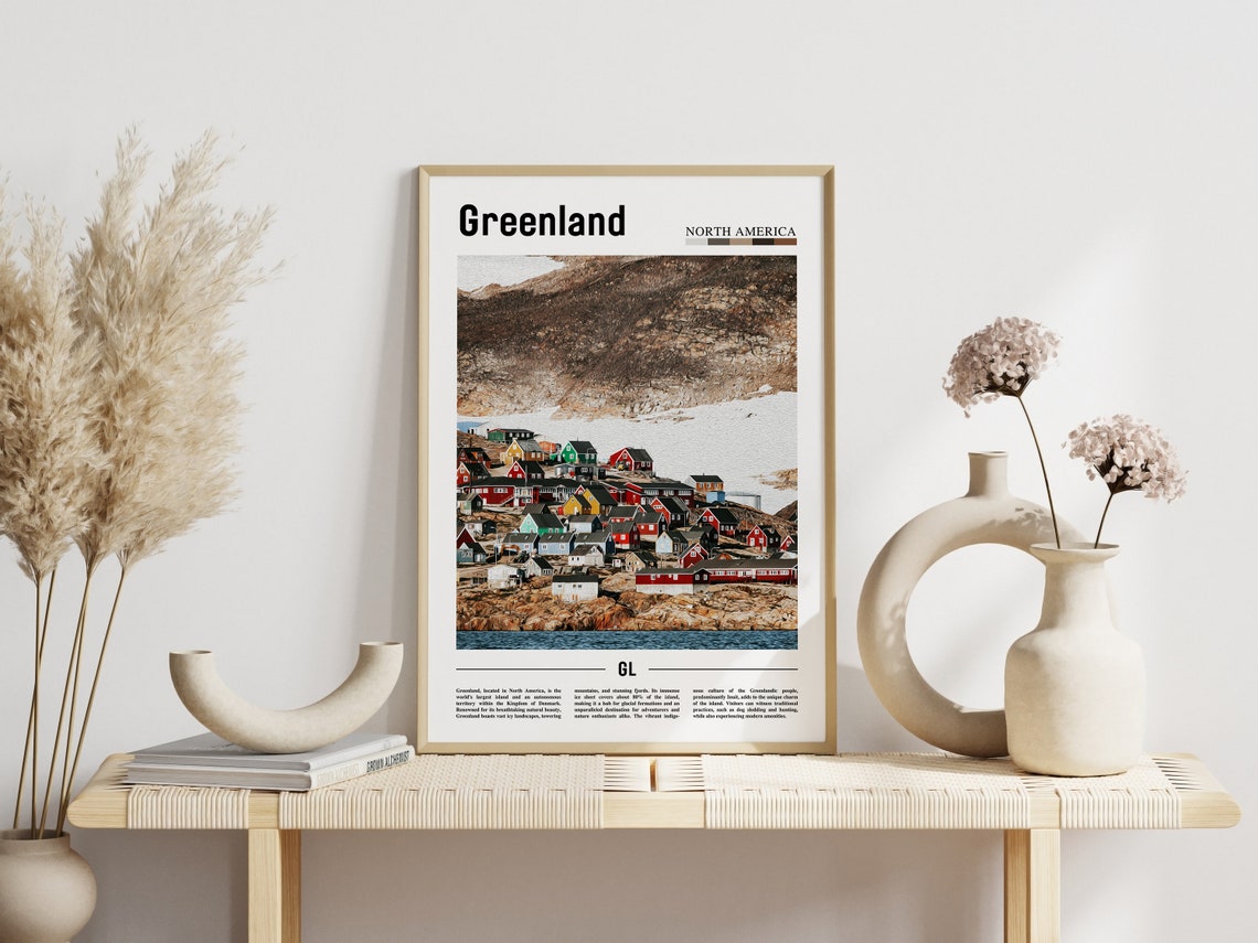 Greenland Poster Greenland Print Greenland Wall Art North America Photo North America Poster North America Print - Image 3