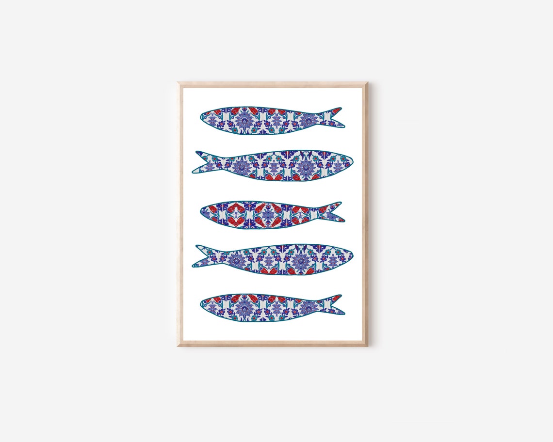 Portugal Sardine Tile, Portuguese Travel Poster - Image 4