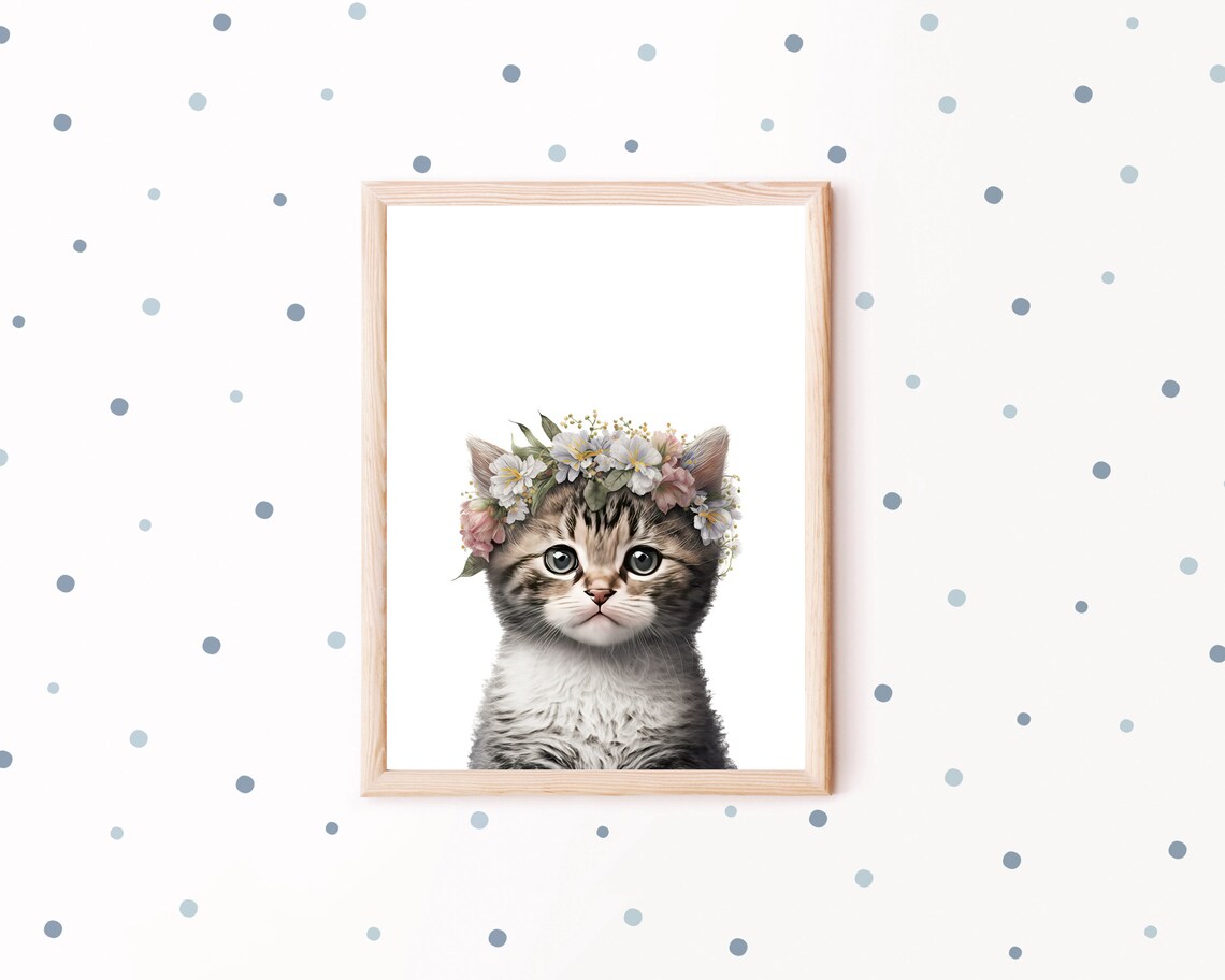 Cat Print, Animal Nursery Decor - Image 2