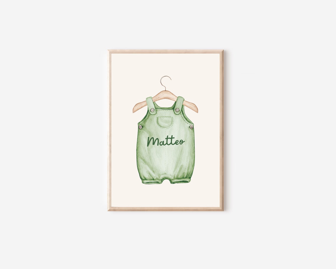 Boho Custom Baby Boy Name Sign, Nursery Art Print - Image 4