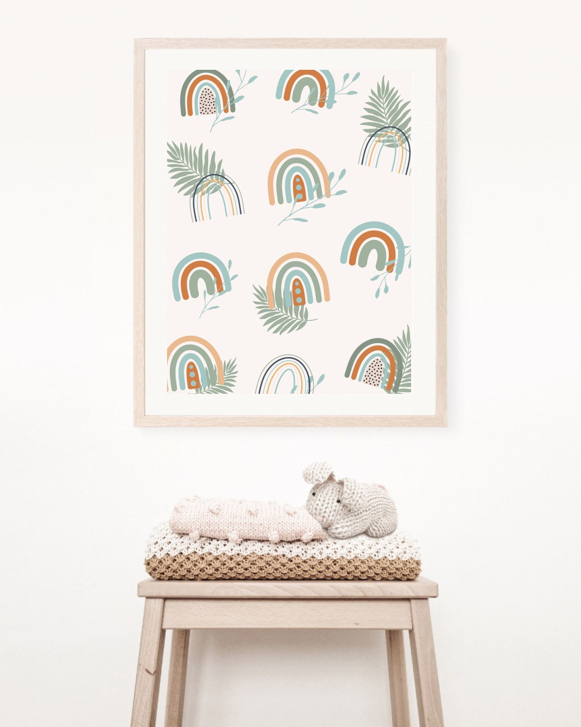 Boho Rainbow Nursery Wall Art Print, Boy's Room - Image 3