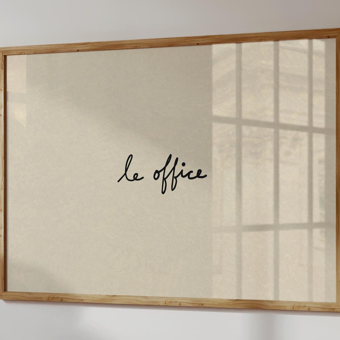 Le Office Simple Elegant Minimalist Script Text Decorative Poster