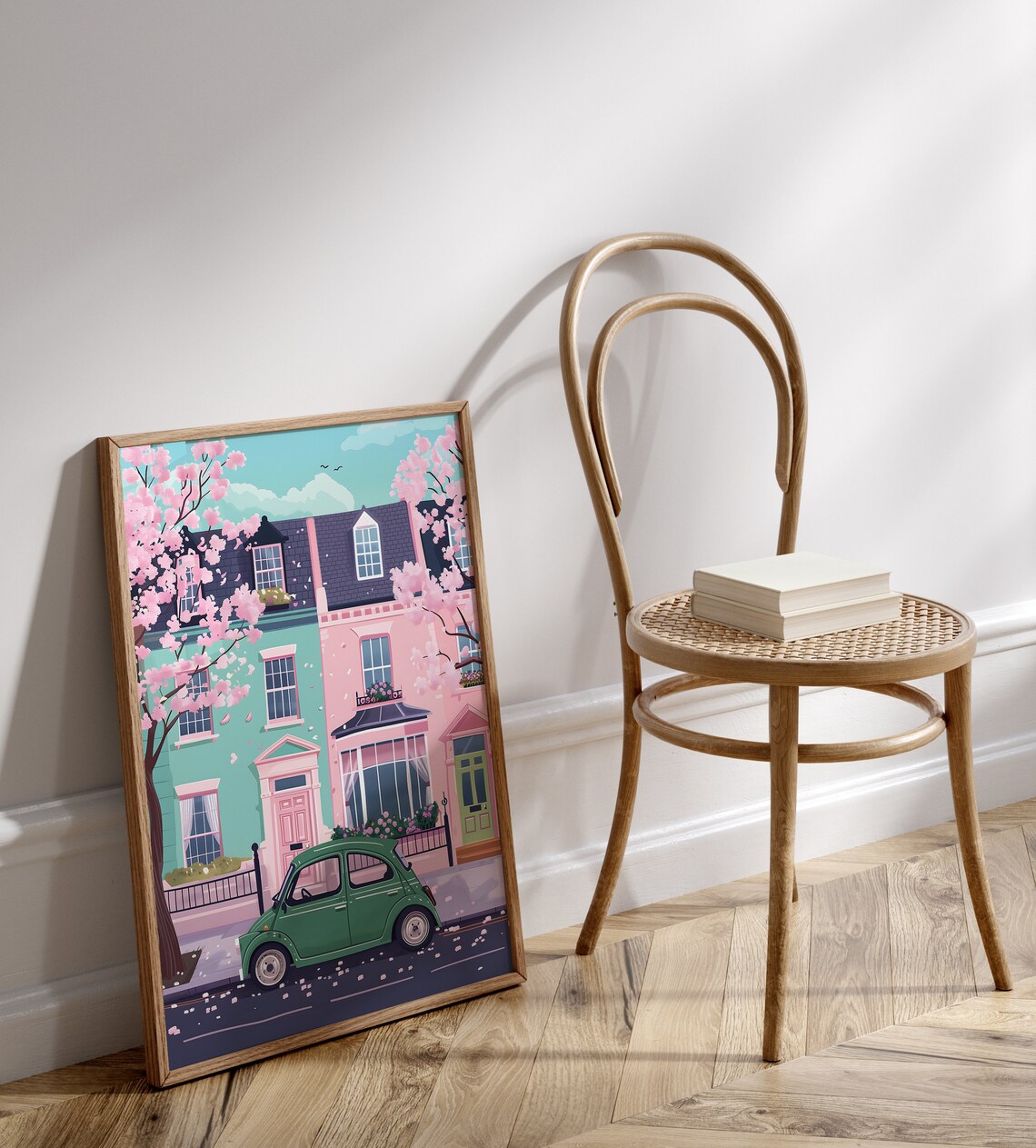 Notting Hill Illustration London Travel Poster, Spring - Image 2
