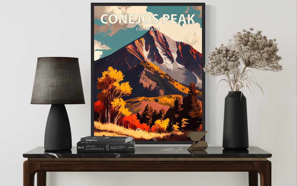 Conejos Peak Colorado Autumn Aspens Mountain Summit View Poster - Image 3