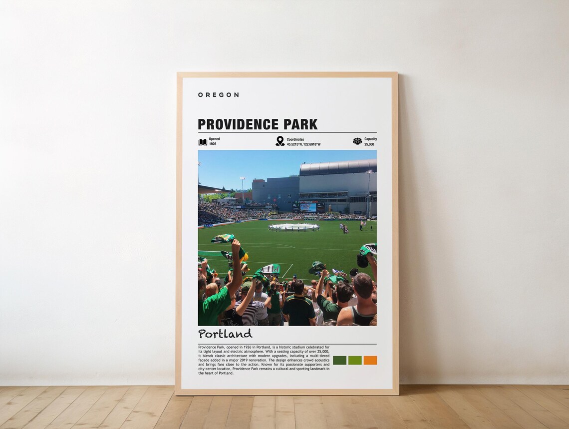 Providence Park Portland Oregon Soccer Stadium Matchday Photo Poster