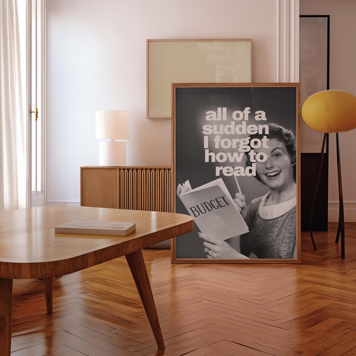 All Of A Sudden I Forgot How To Read Funny Budget Retro Poster - Image 2