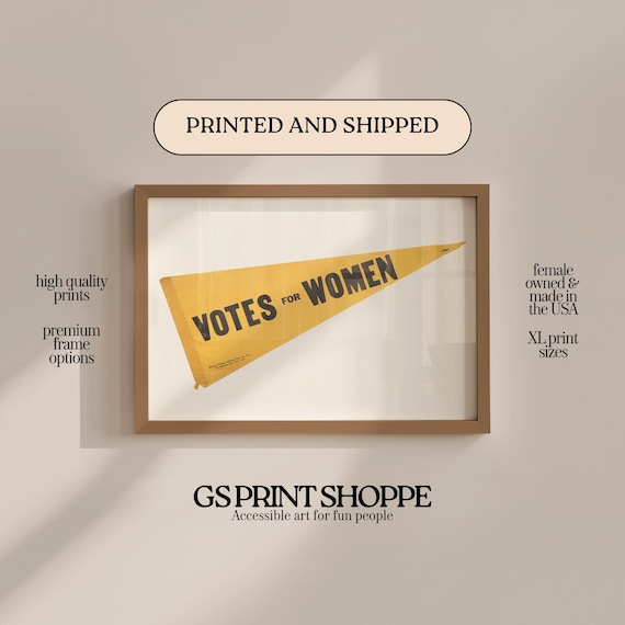 Votes For Women Pendant Horizontal Art Print