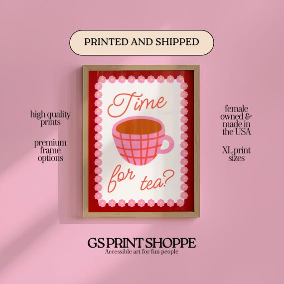 Time For Tea Vertical Art Print