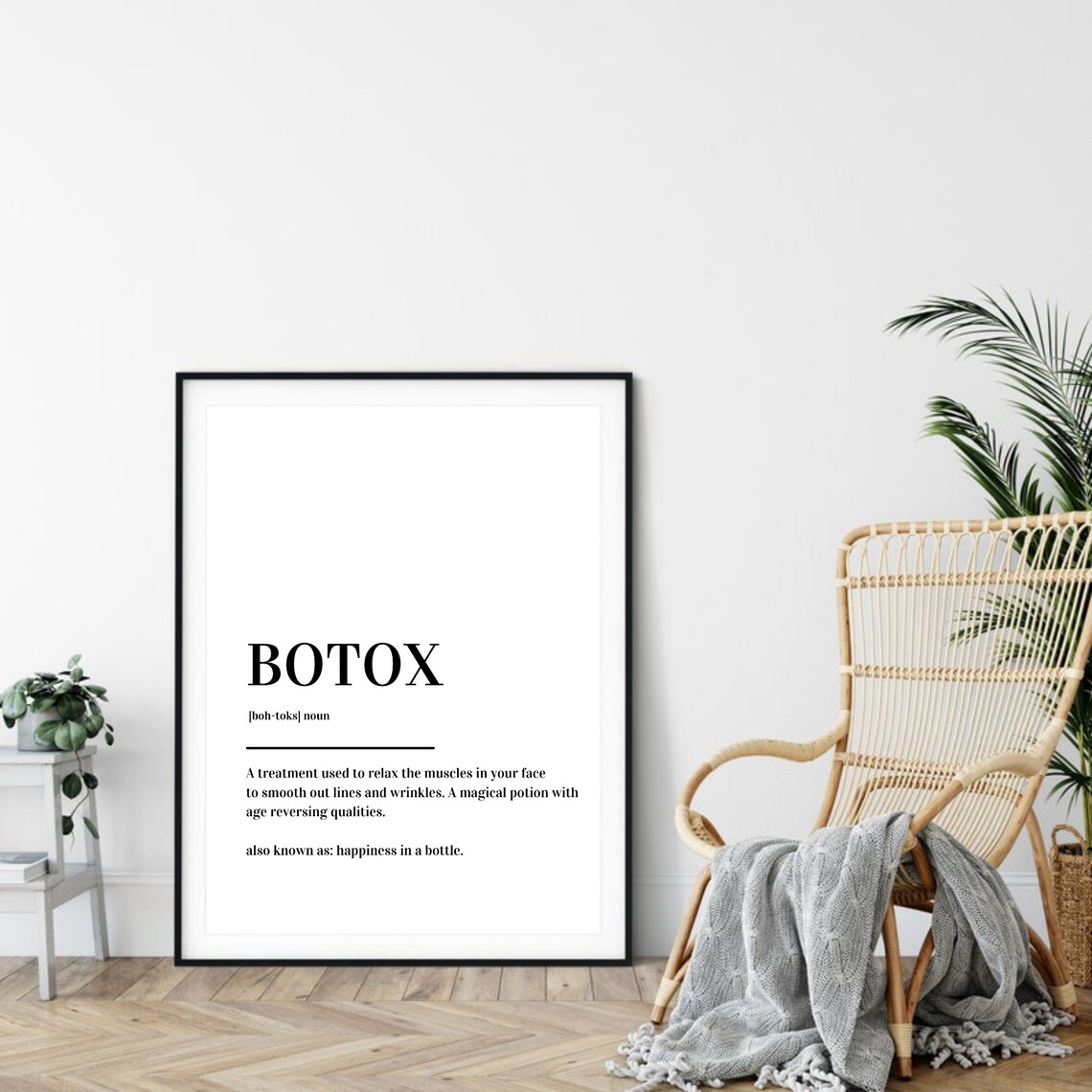 Botox Treatment Definition Beauty Salon Quote Dictionary Poster - Image 5