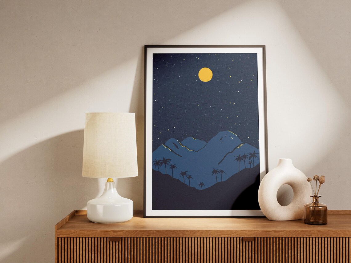 Hawaii Volcanoes National Park Starry Night Over Volcanic Peaks Poster - Image 4