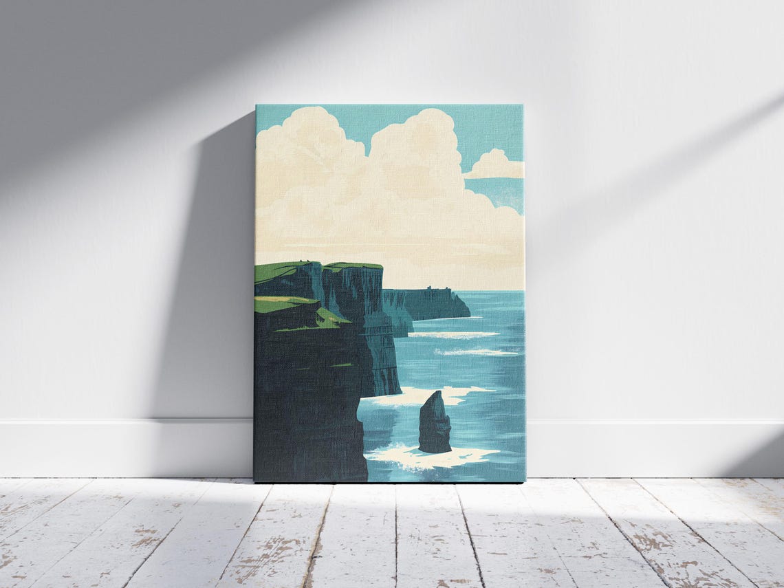Cliffs Of Moher Ireland Dramatic Sea Cliffs Coastal Travel Poster - Image 2