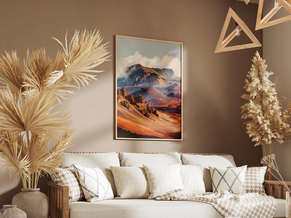 Haleakala National Park Maui Colorful Volcanic Crater Poster - Image 3