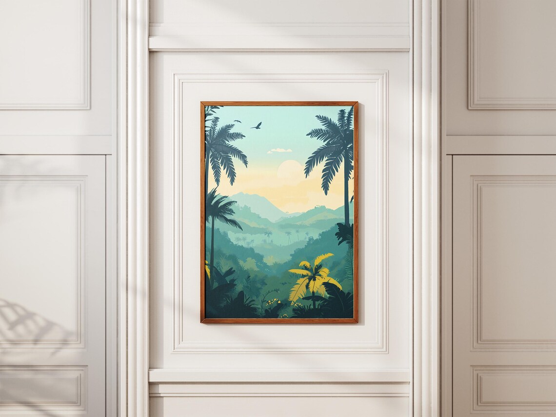 Darien National Park Panama Tropical Jungle Sunrise Landscape Poster - Image 2