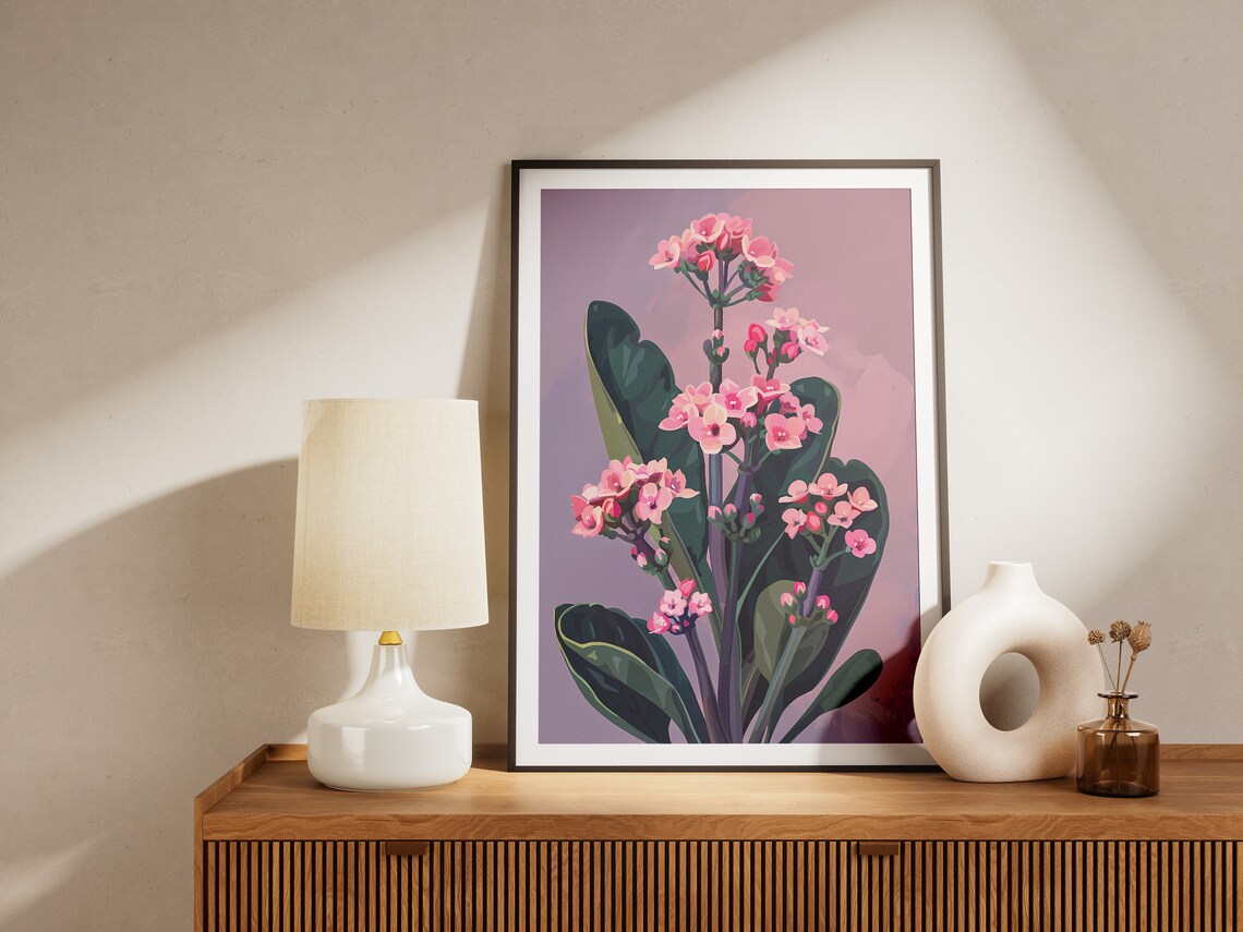 Minimalist Kalanchoe Botanical Art Print - Image 2