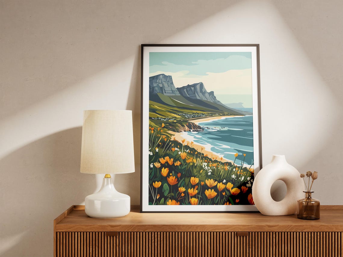 Cape Floral Region South Africa Coast Wildflowers Cliffs Poster - Image 5