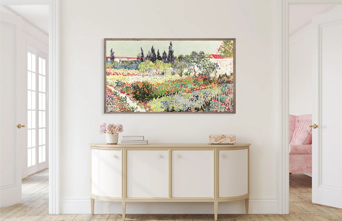Van Gogh Spring Landscape Art Print, Vintage Floral - Image 3