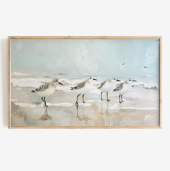 Summer Coastal Seascape Art Print for TV Decor