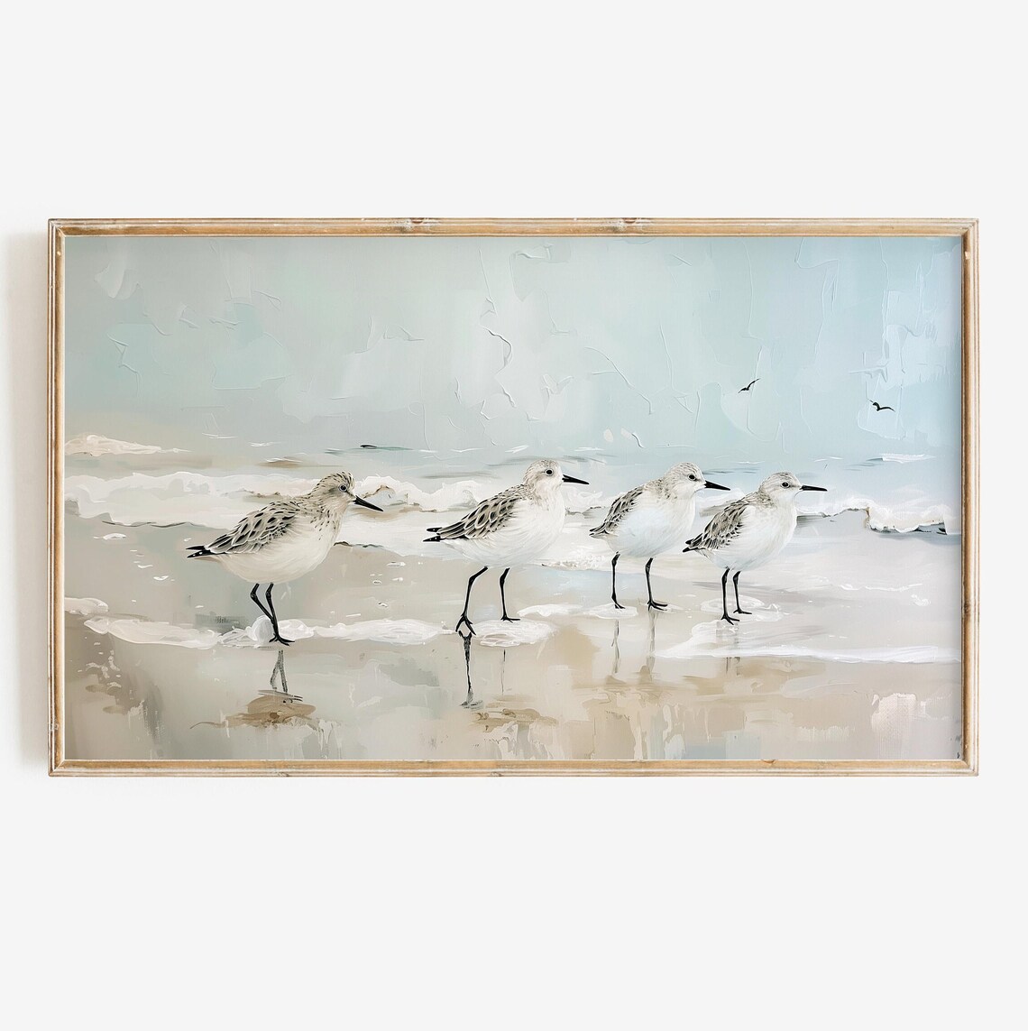 Summer Coastal Seascape Art Print for TV Decor