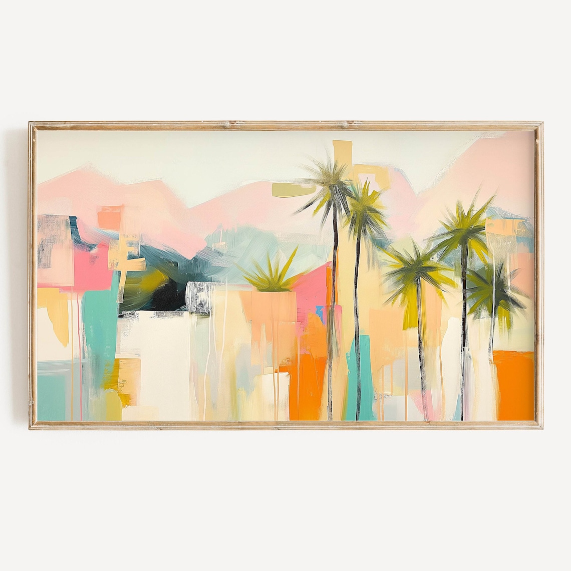 Summer Palm Springs Mid-Century Modern Art Print