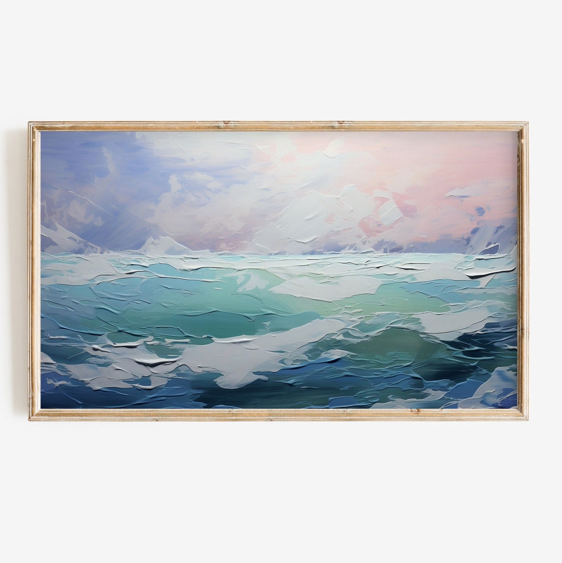 Abstract Ocean Waves Seascape Art Print