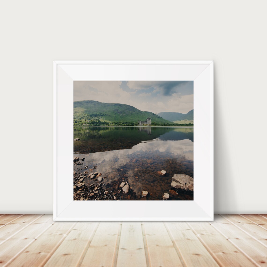 Kilchurn Castle Reflected In Loch Awe Scotland Photo Art Poster