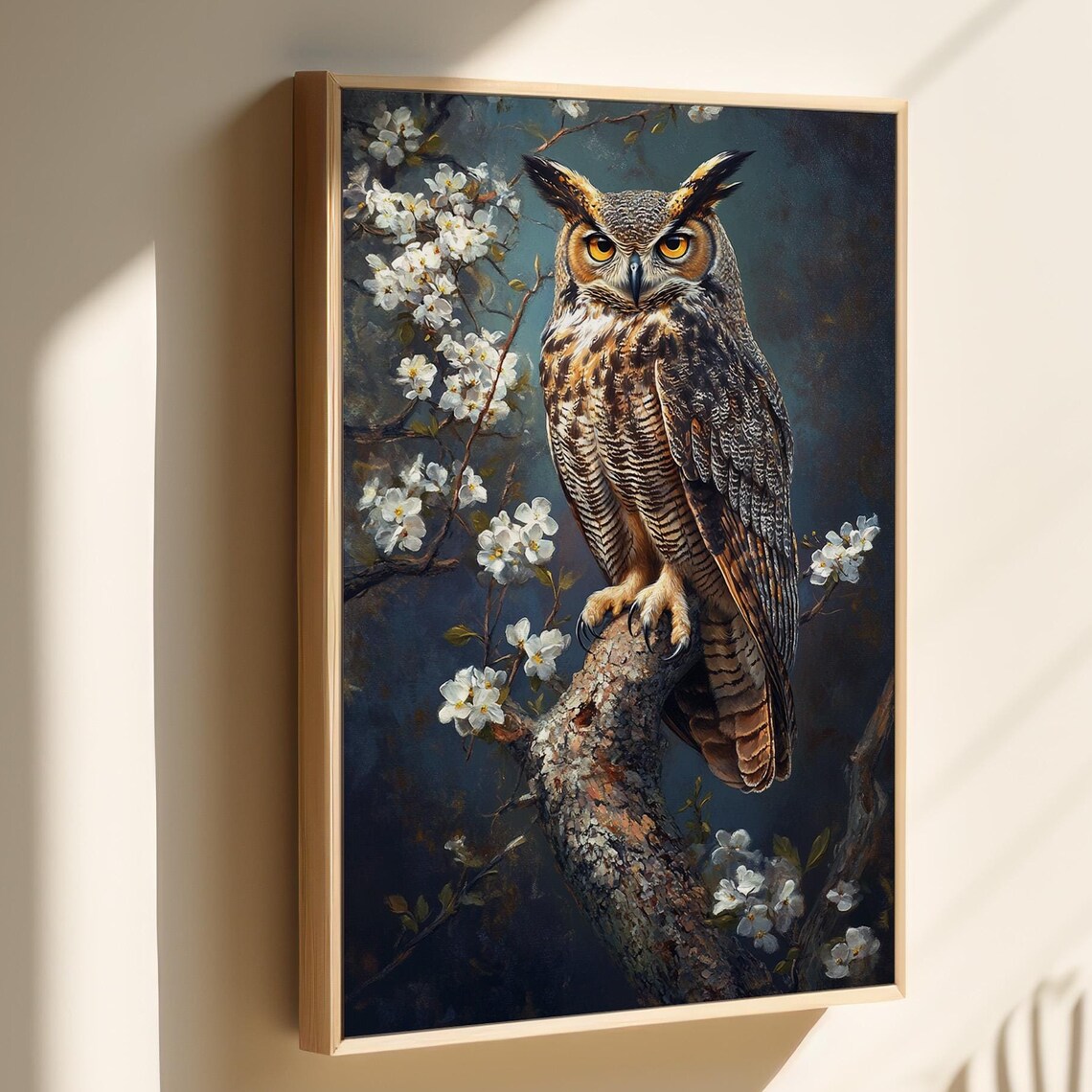 Great Horned Owl, Nature Inspired Decor Art Print