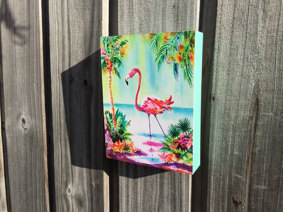 Flamingo Watercolor Art Print, Ellen Negley - Image 2