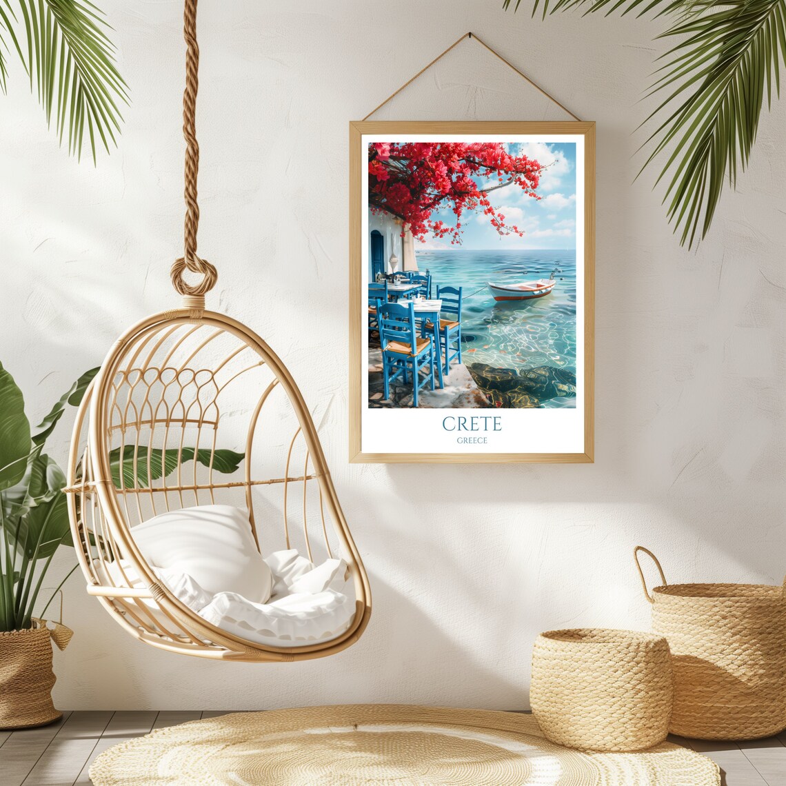 Crete Travel Poster, Greece Island of the Gods - Image 2