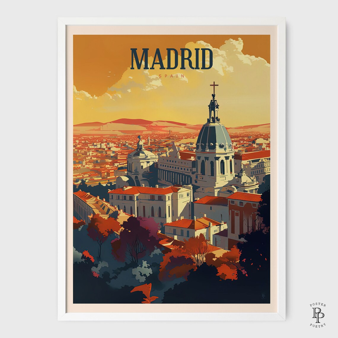 Madrid Travel Poster, Spain Wall Art for Home - Image 2