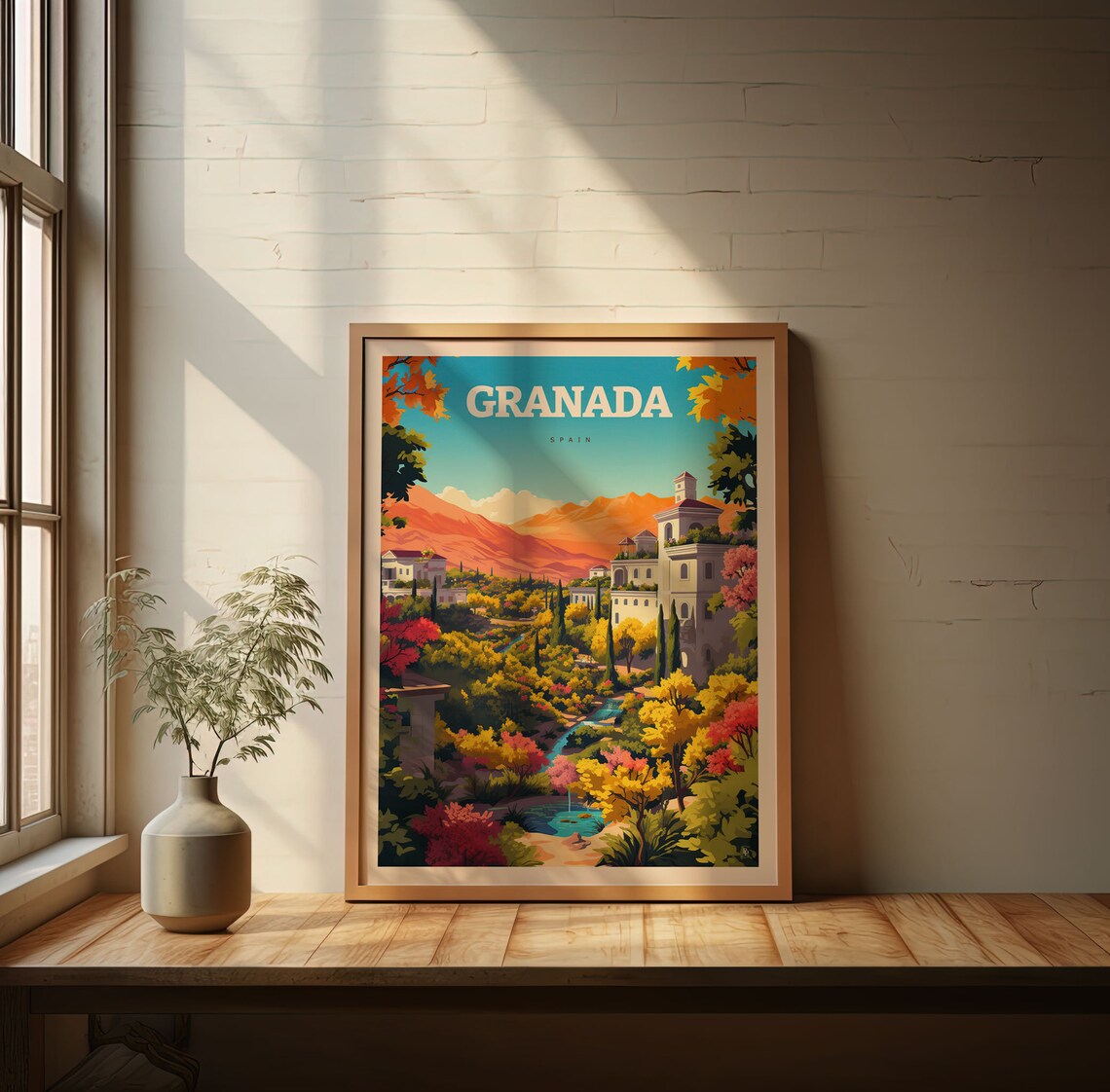 Granada Alhambra Travel Poster, Spain Wall Art - Image 3