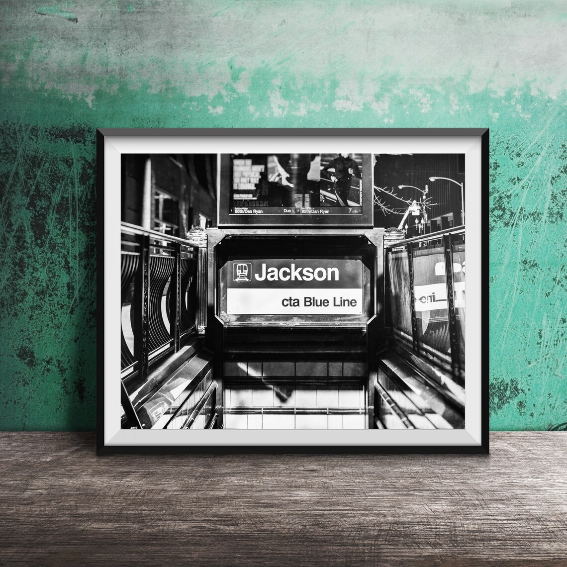 Jackson Blue Line CTA Blue Line Trains, Chicago Photography - Image 2