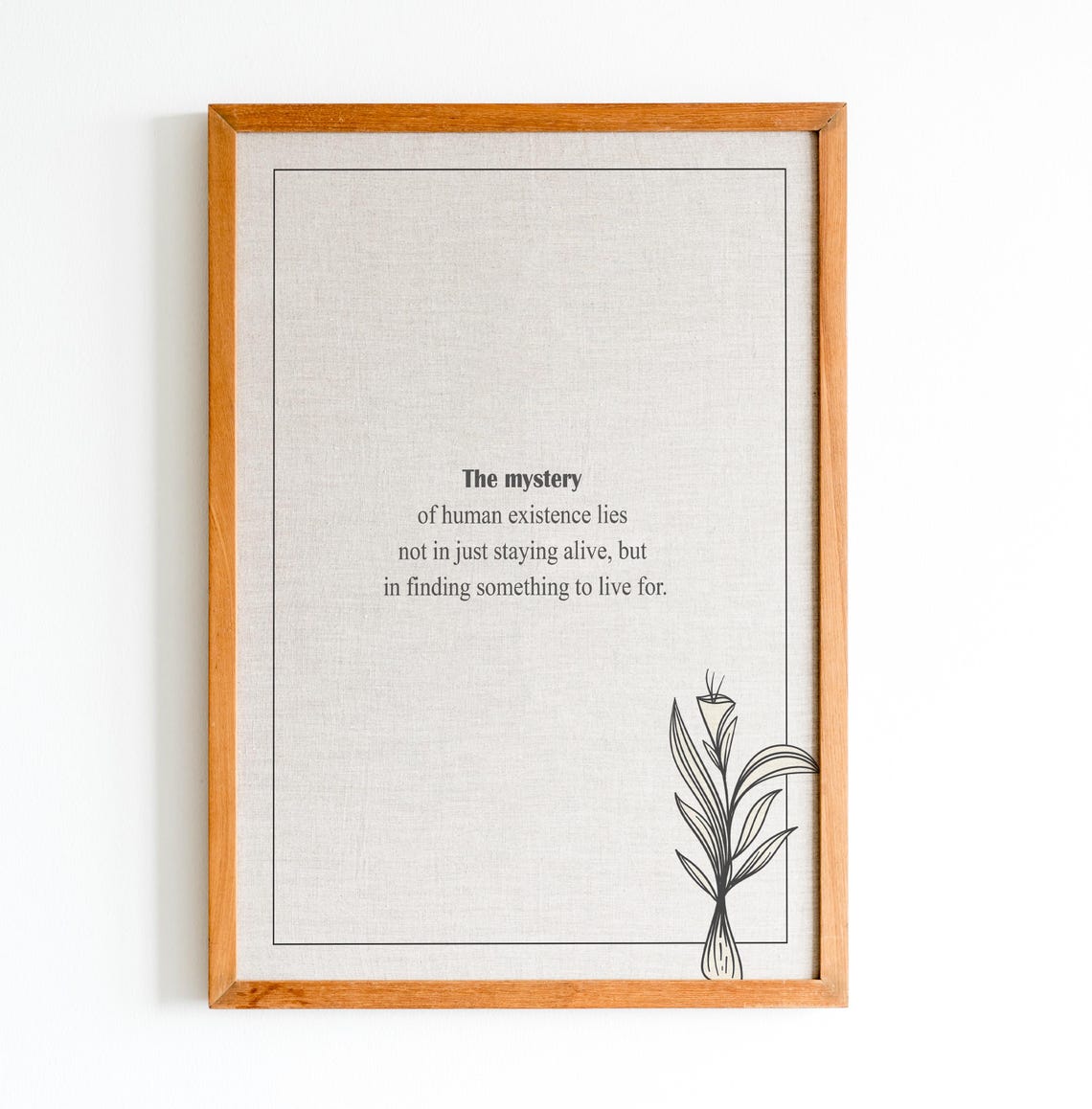 Dostoevsky Mystery of Human Existence Live for Something Poster