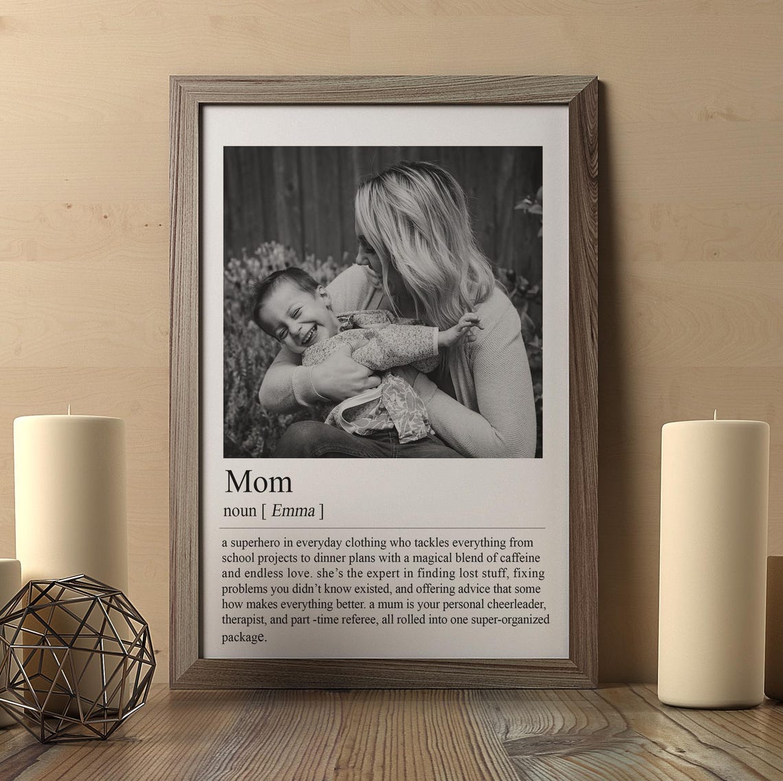 Personalized Mom Definition Print Wall Art Print Gift For Mom Mom Print Definition Print Mom Quote Print Birthday Gift Mom Gift - Image 2