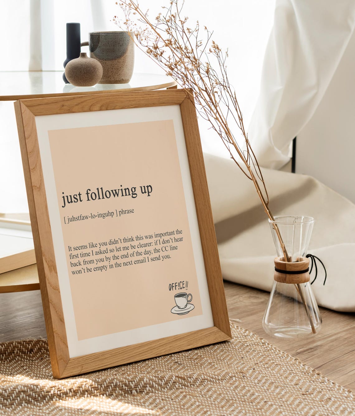 Any Update On This Hilarious Office Definition Quote Humor Desk Poster - Image 2